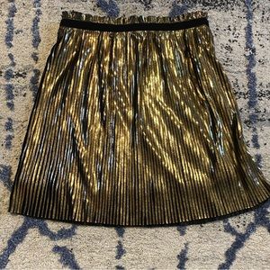 Gold metallic shiny girls large GB skirt
